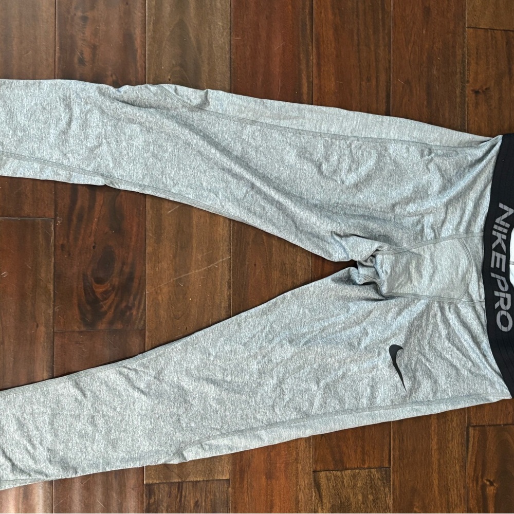 Nike Pro Gray Athletic Leggings
